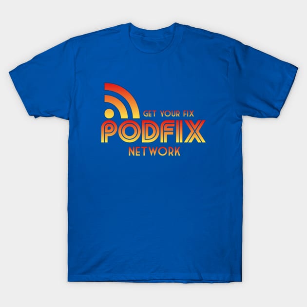 Podfix Logo Orange/Yellow T-Shirt by PodFix